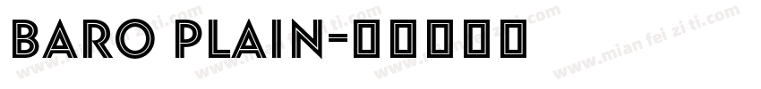 Baro Plain字体转换